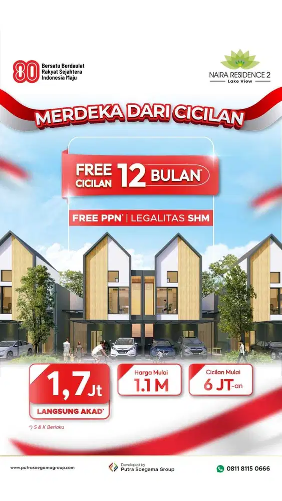 Naira Residence Cisauk Free Cicilan 1th Dan Biaya Surat2