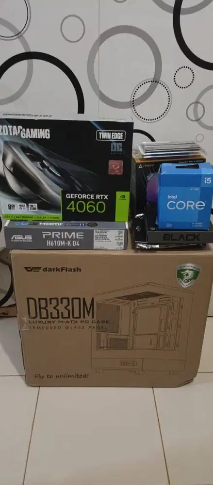 PC Gaming / Editing – i5 Gen 12 + RTX 4060 (No Mining, Pemakaian Santa