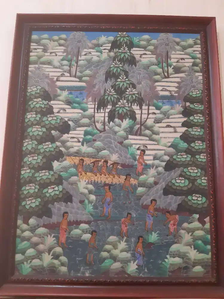 Lukisan canvas dr Bali