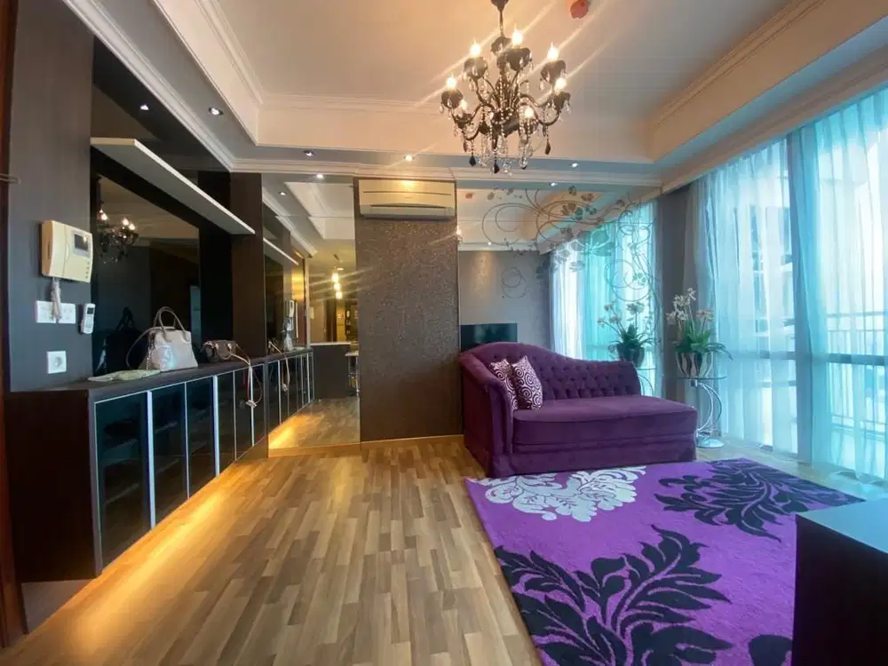 Sewa cepat apartemen full furnished view bagus lantai tinggi