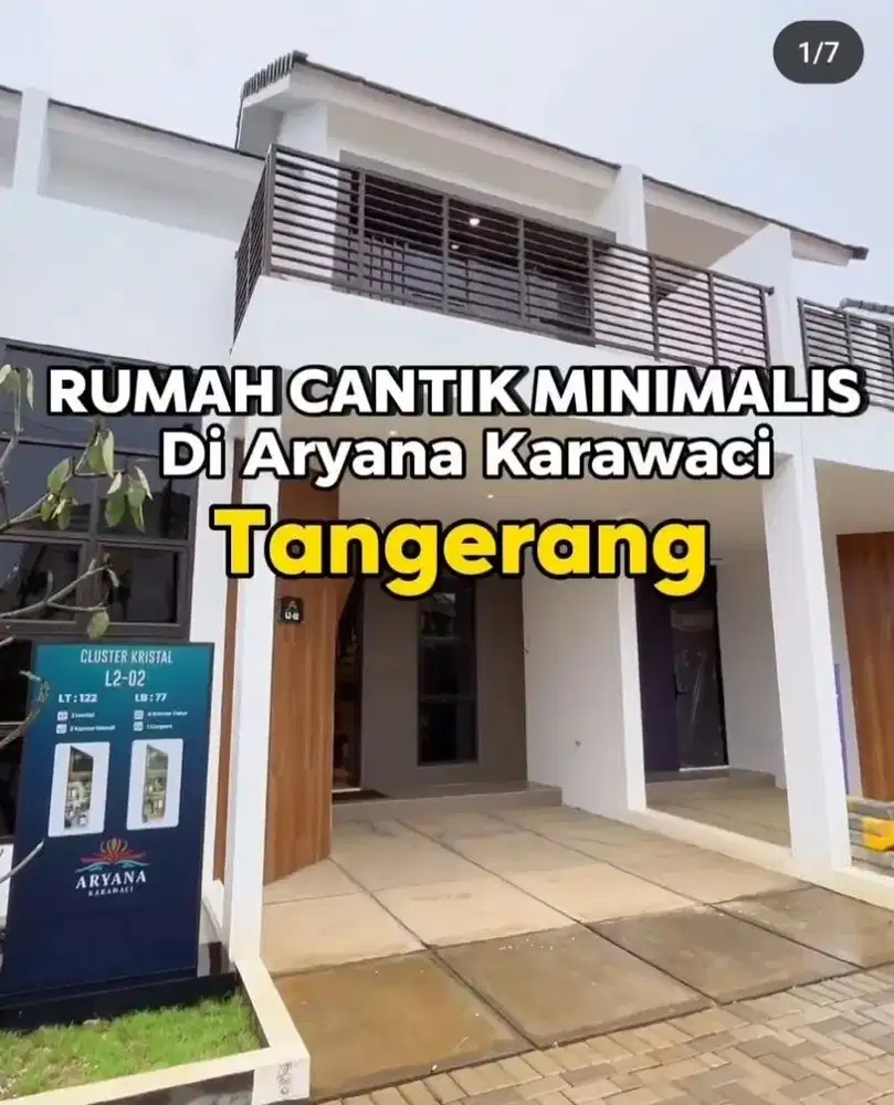 Siap Huni 4Kamar Tidur at Aryana Karawaci Tangerang Dekat Lippo