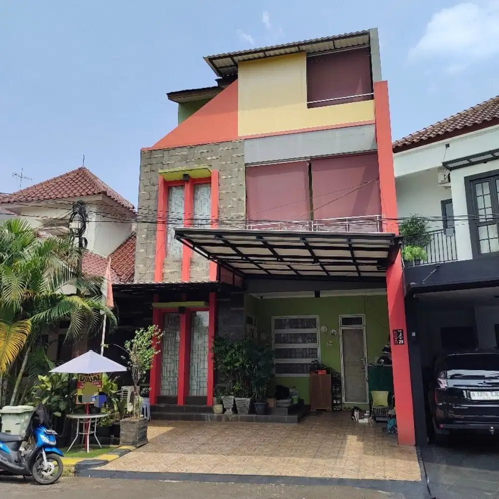 RUMAH CANTIK MEWAH 2 LT DI PESONA KHAYANGAN MUNGIL SUKMAJAYA DEPOK