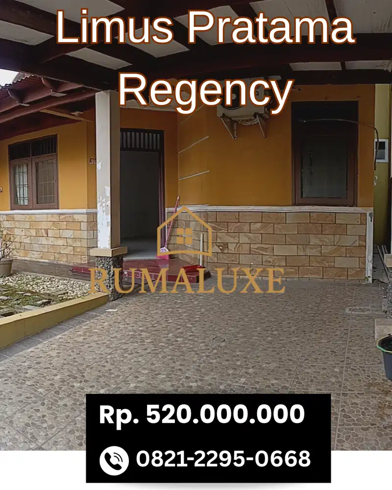 Dijual Murah rumah di limus pratama regency dekat kota wisata