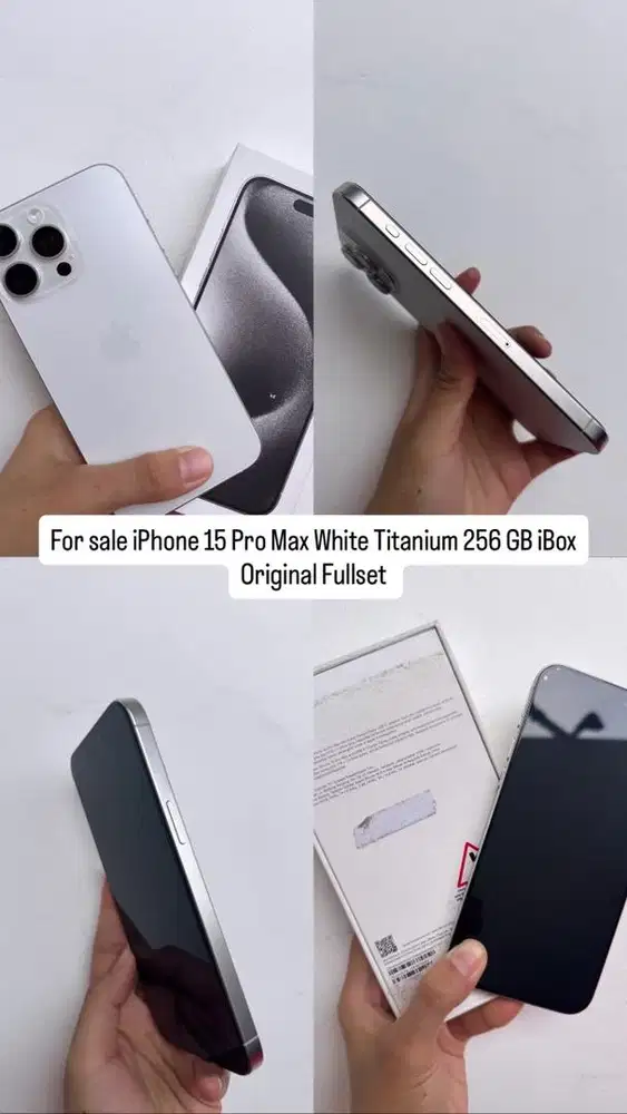iPhone 15 Pro Max White Titanium 256 GB iBox