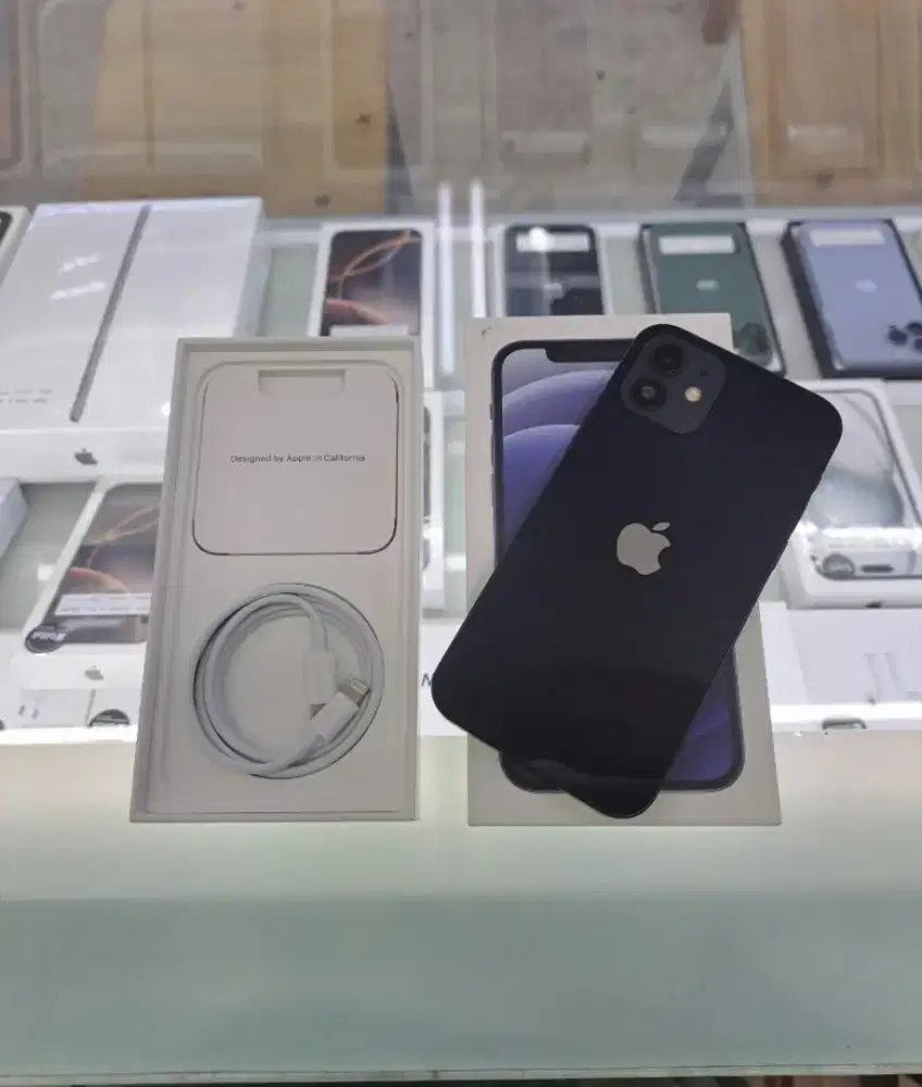 Second Apple IPhone 12 256GB Black Ex IBOX Mulus Fullset Nego