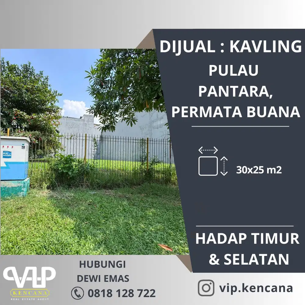 DIJUAL: Kavling di Pulau Pantara, Permata Buana, Kembangan, Jakbar