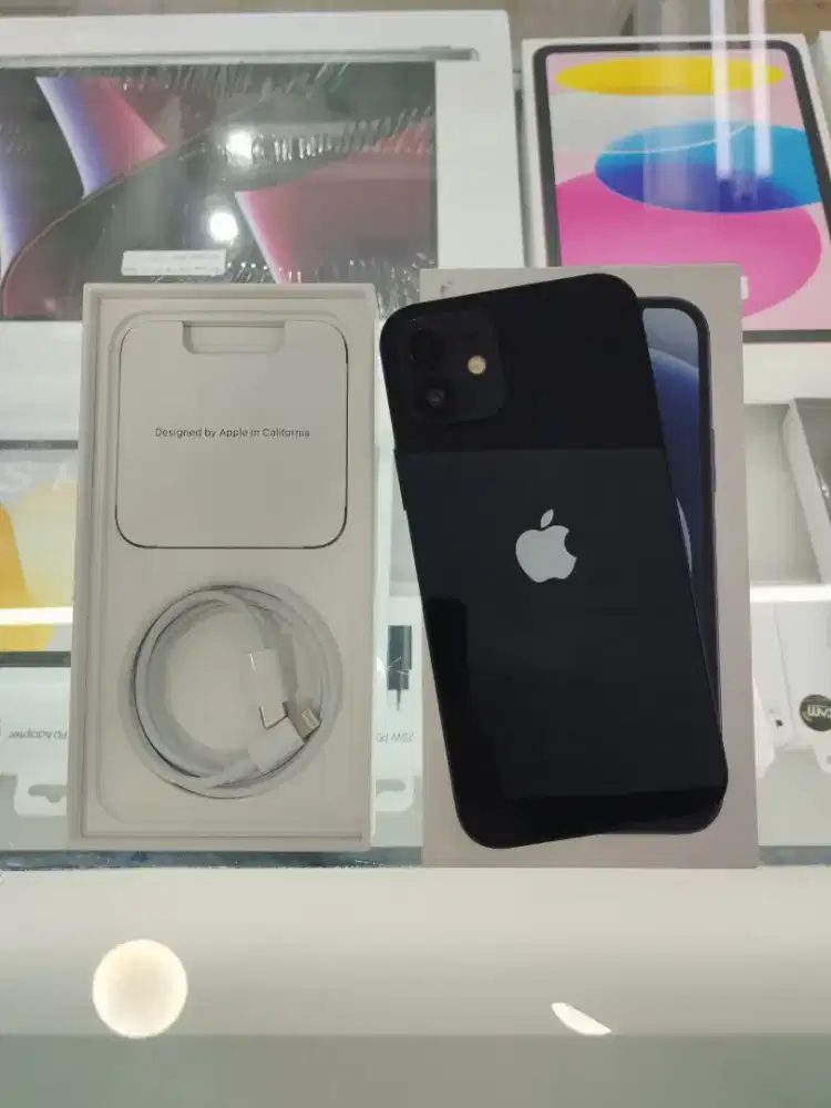 Second Apple iPhone 12 256GB Midnight HB 100% Resmi IBOX