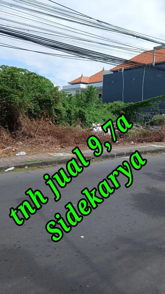 Dijual Tanah 9,7a di Jln utama Mertasari Sidekarya Denpasar Bali