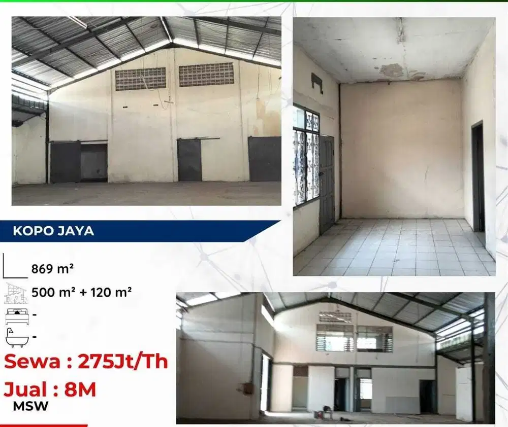 Termurah! Gudang di daerah Kopo Bandung