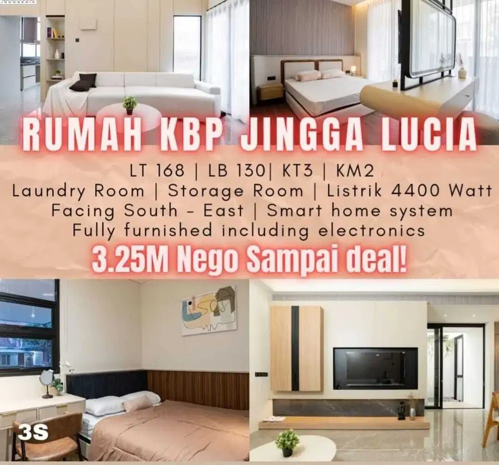 Termurah! Rumah bagus Jingga Lucia Kota baru parahyangan
