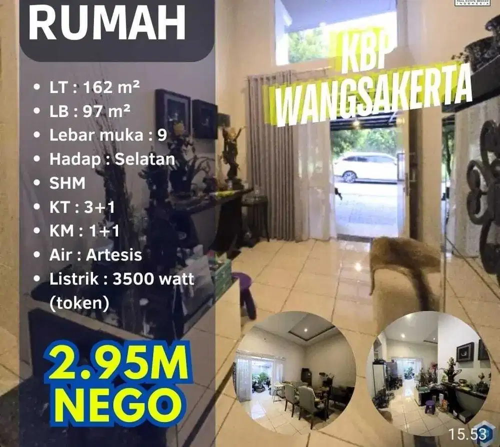Termurah! Rumah bagus wangsakerta kota baru parahyangan