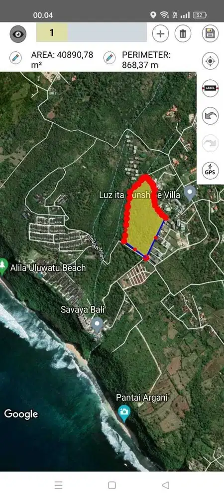 LAND FULL OCEAN VIEW BELIMBING SARI PECATU AREA (NEGO)