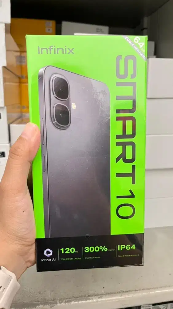 Hp Infinix Sejutaan Smart 10 4/64 Barang segel box garansi resmi