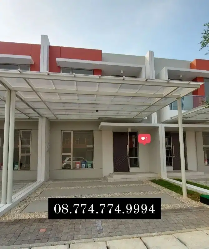 DISEWAKAN RUMAH 2 LANTAI CLUSTER SPRINGVILLE PIK 2 UK 6X12,5