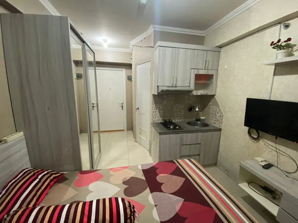 Apartemen the green pramuka studio dijual furnish bagus