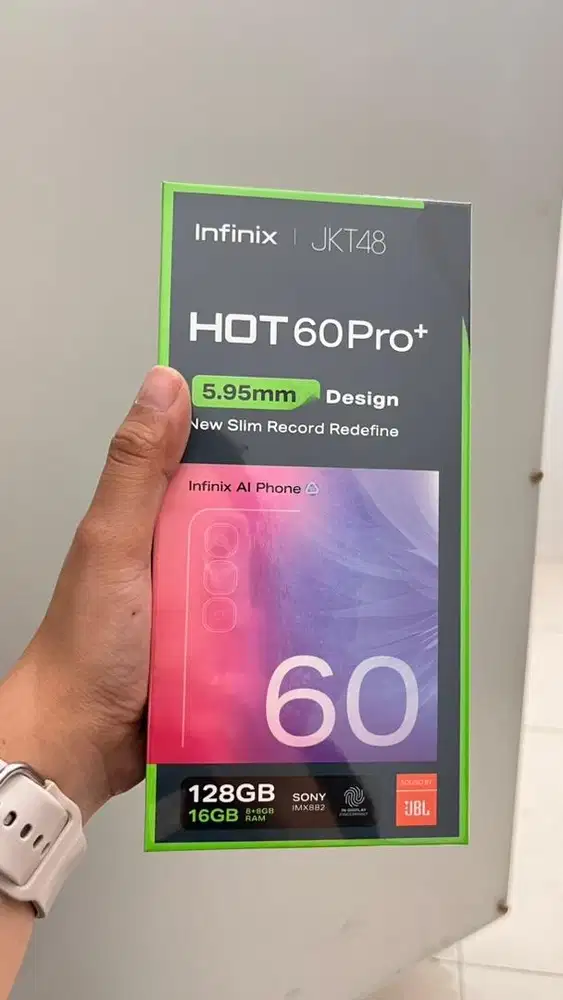 Infinix Hot 60 Pro Plus 8/128 , Layar Curved bodi Tipis