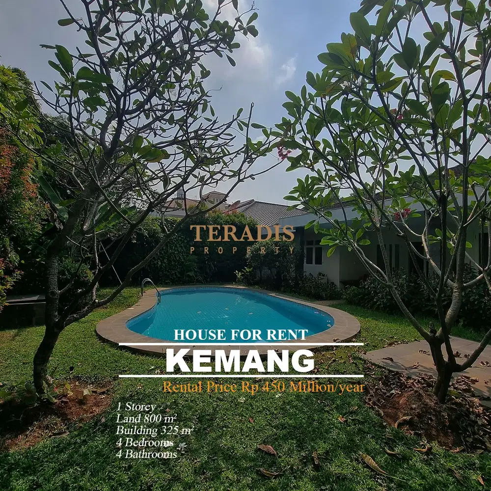 DI SEWAKAN RUMAH MODERN DI KEMANG