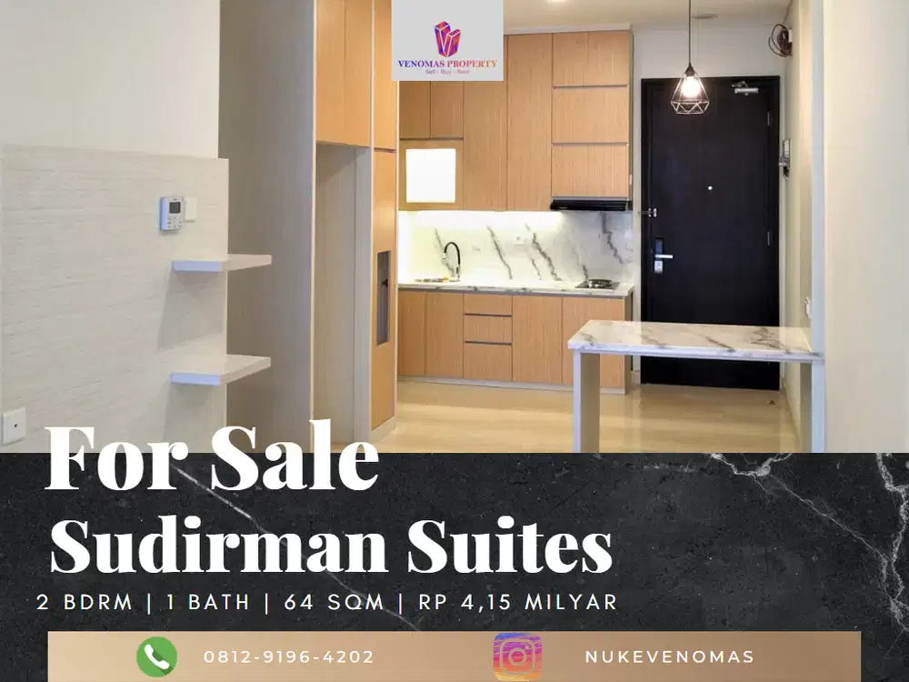 Dijual Sudirman Suites Apartement 2 Bedrooms Semi Furnished