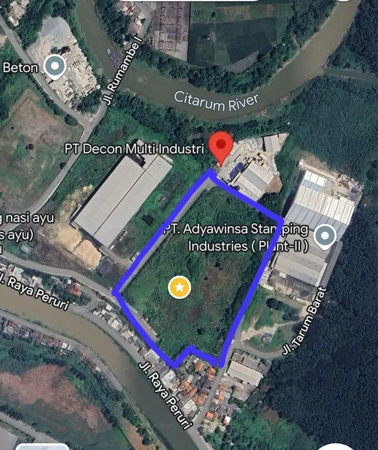 Dijual Tanah Karawang Timur 5.1 Hektar