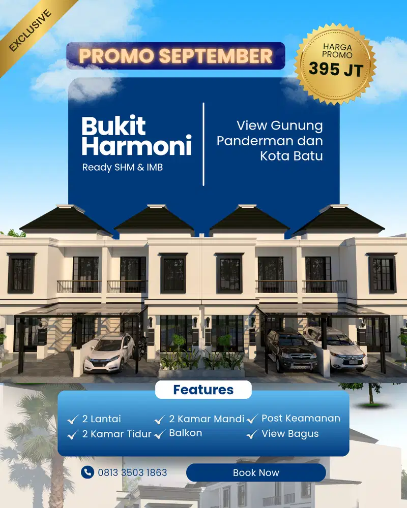 Dijual Rumah 2 Lantai Bocek Karangploso Malang