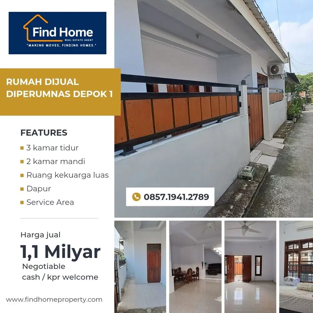 Rumah Perumnas Depok 1 jarang ada