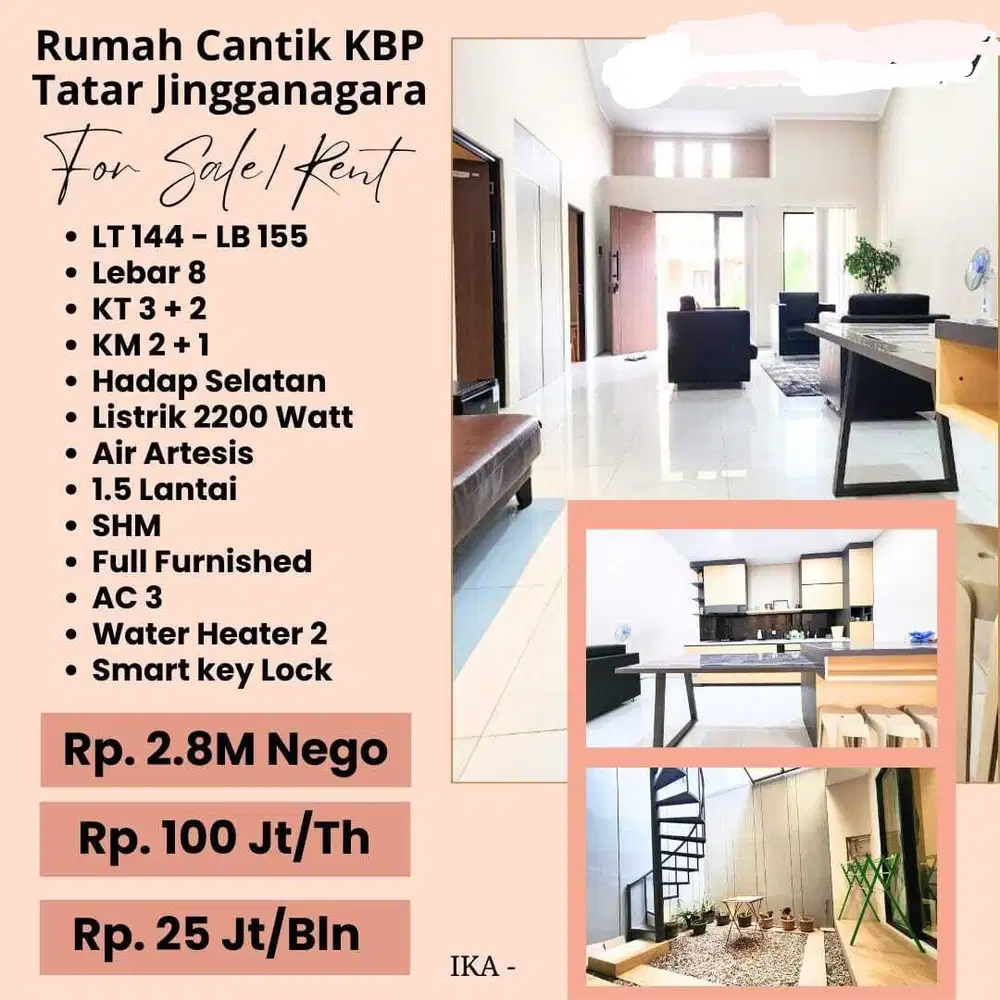 Termurah! Rumah cantik KBP tatar jingganagara
