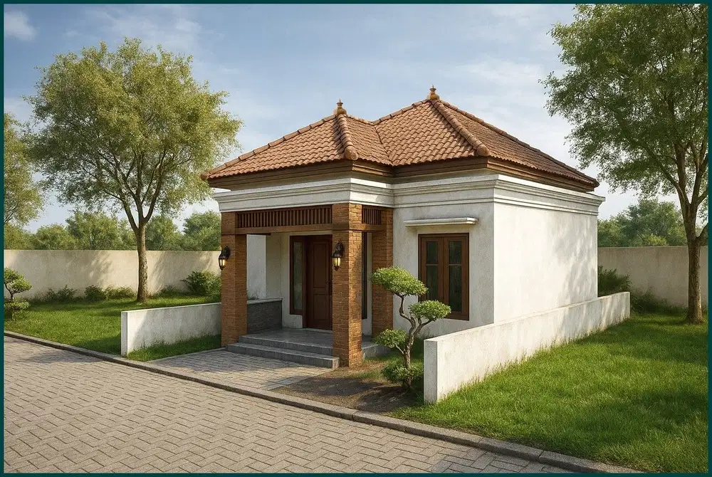 Model Bali Style, Rumah Strategis Jogja Jl. Kw. Industrial Sentolo