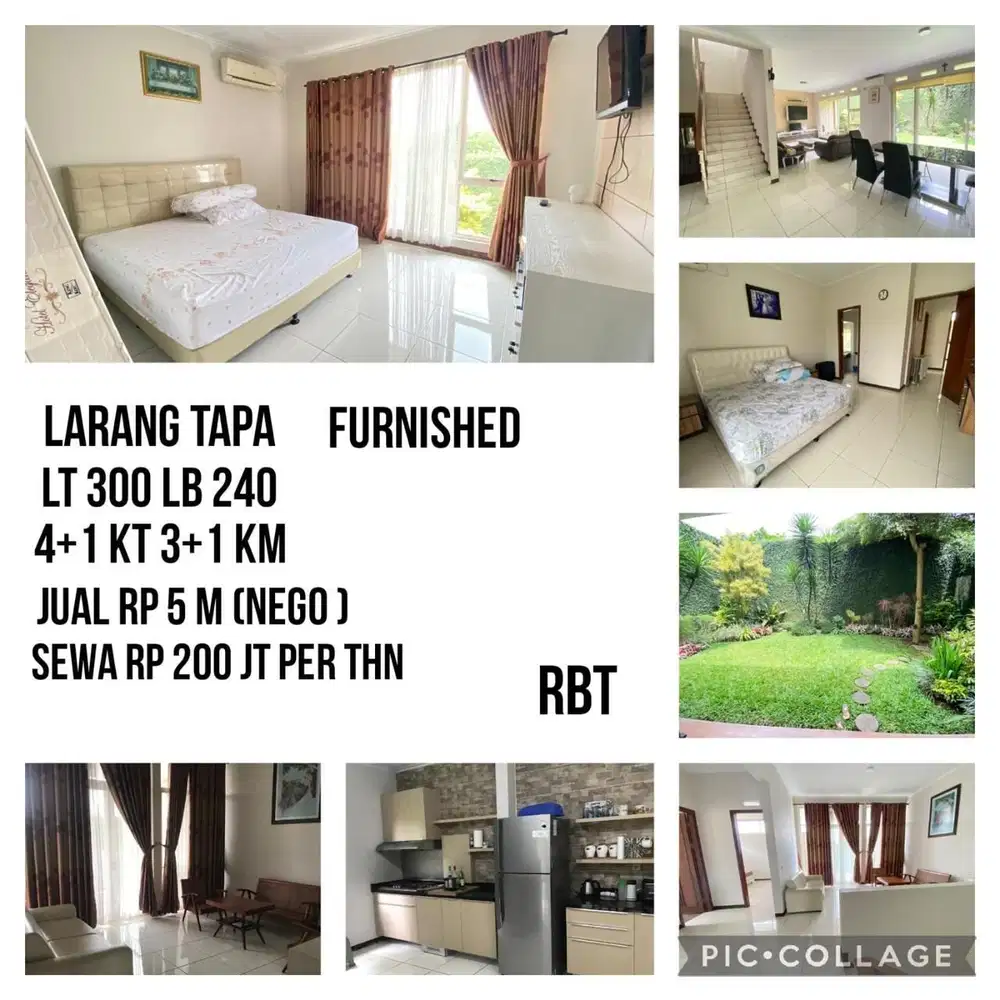 Termurah! Rumah furnish larang tapa, bandung
