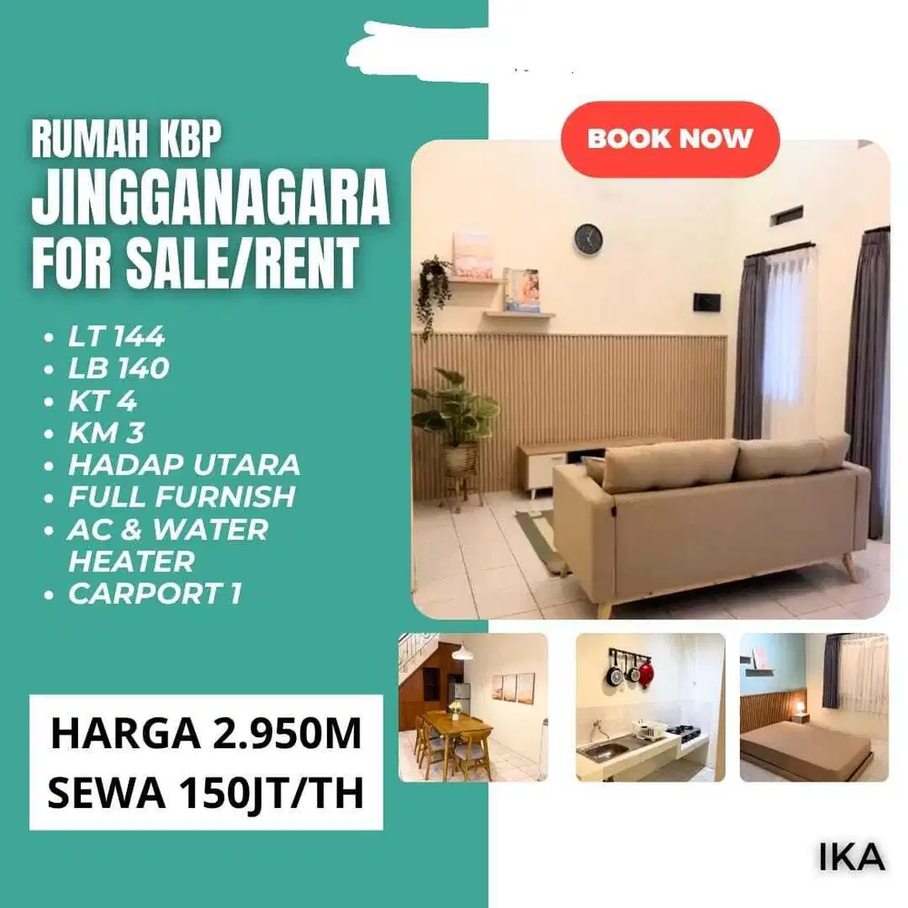 Termurah! Rumah furnish jingganagara kota baru parahyangan