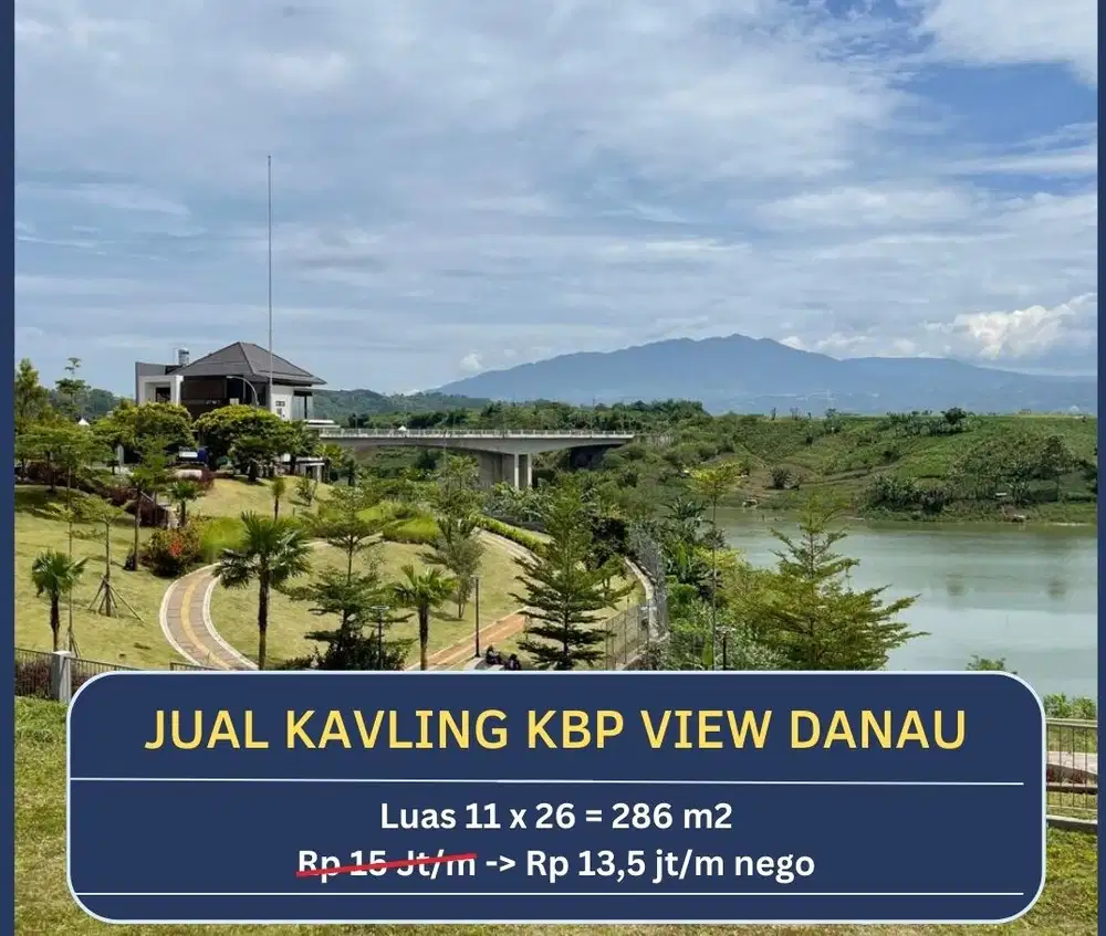 Termurah! Tanah kavling view danau kota baru parahyangan bandung utara