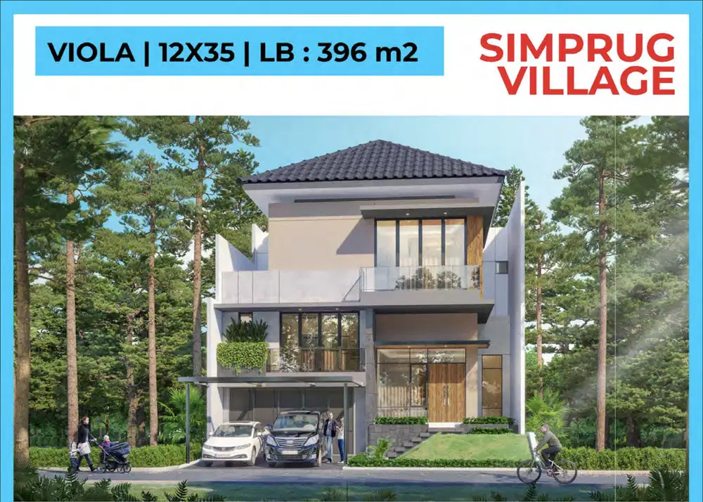 Rumah 2 Lantai Simprug Village di PIK 2