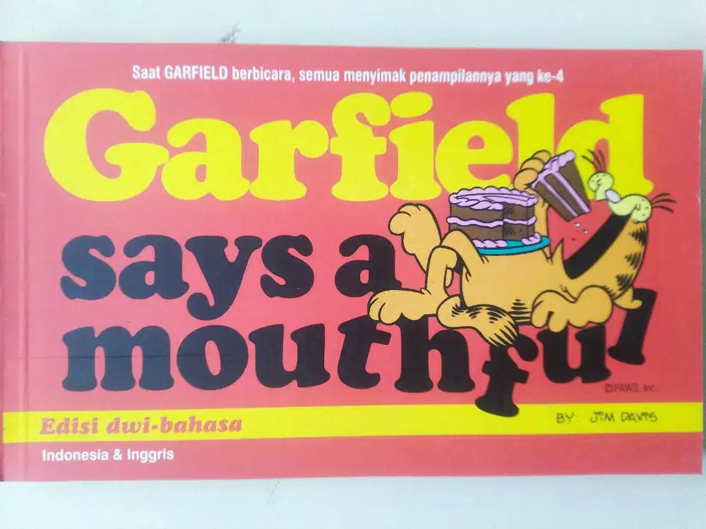 komik garfield 7 buku dwi bahasa + bonus 1 buku bhs inggris
