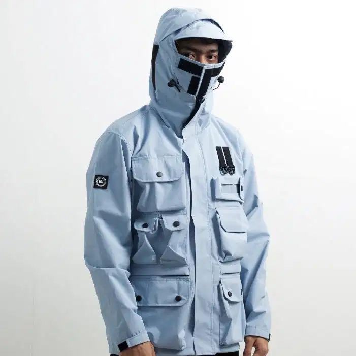 parka jacket oslo ice blue new