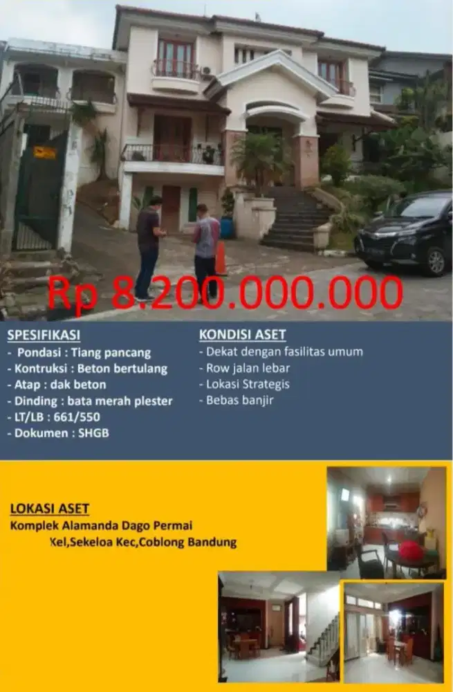 Dijual Rumah Komplek Perumahan Dago Permai Sekeloa Coblong Bandung