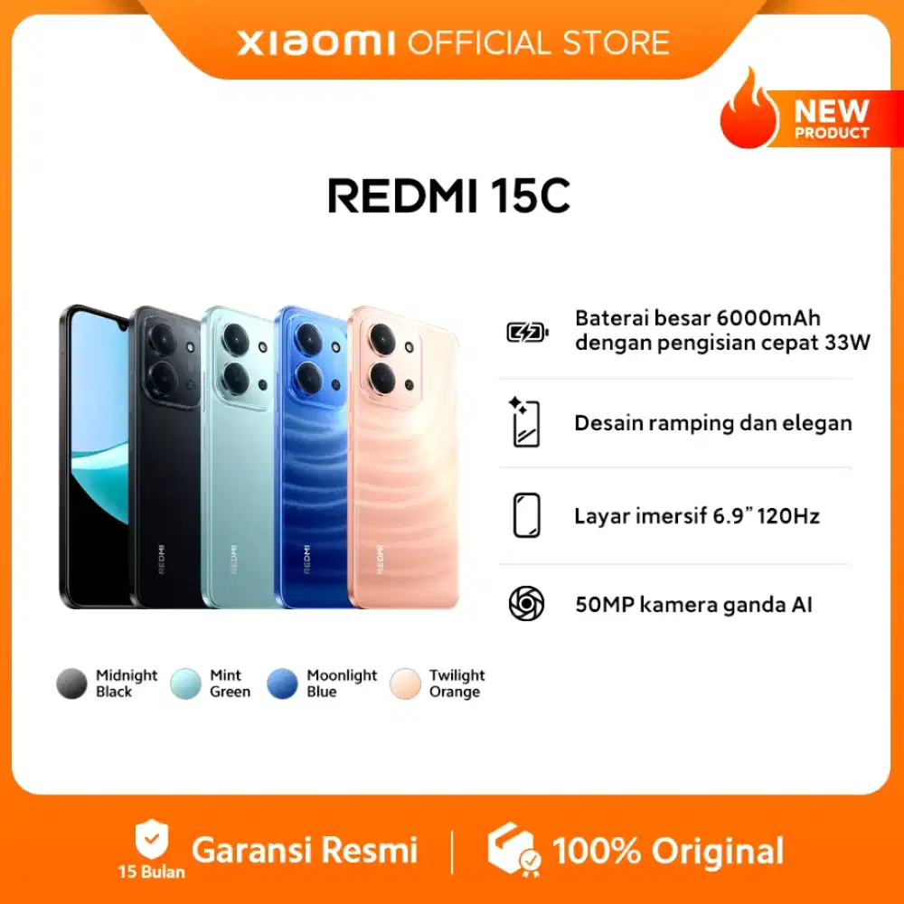 Redmi 15C ram 8 Rom 256 GB