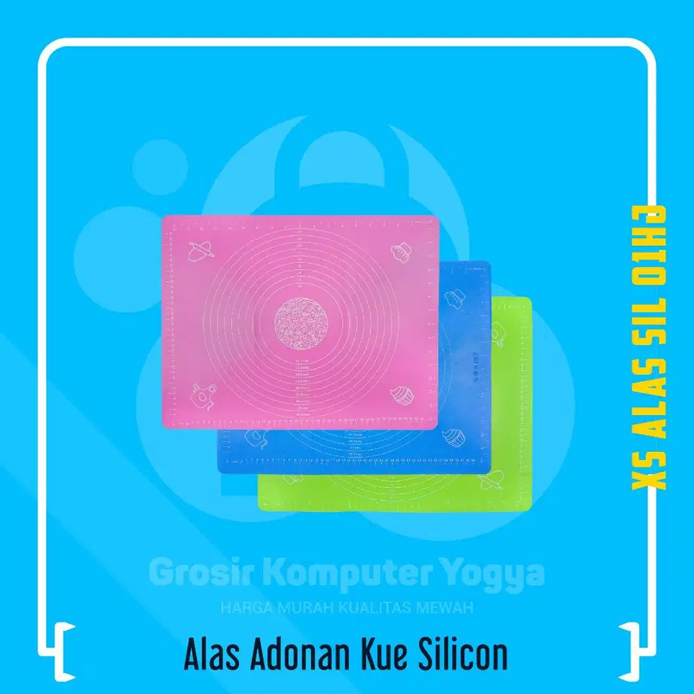 Non Stick Baking Mat Alas Adonan Kue Silicon - 50 x 40cm