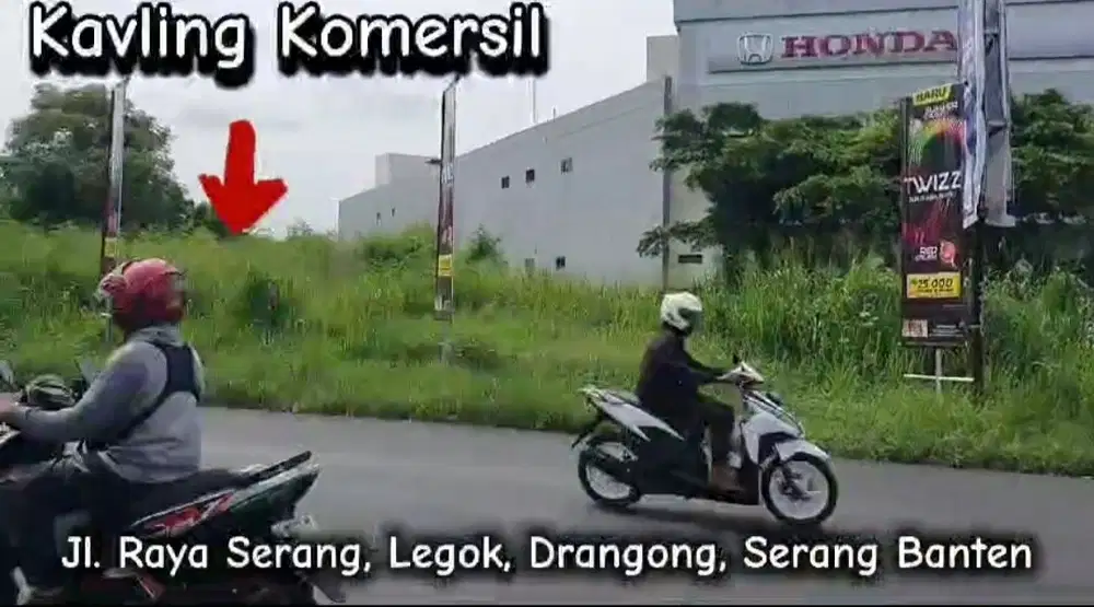 DI JUAL TANAH  JL. RAYA SERANG CILEGON, DRANGONG, SERANG BANTEN