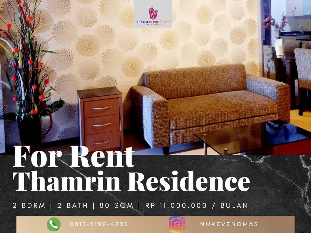 Disewakan Apartement Thamrin Residence City Home 2BR Furnished