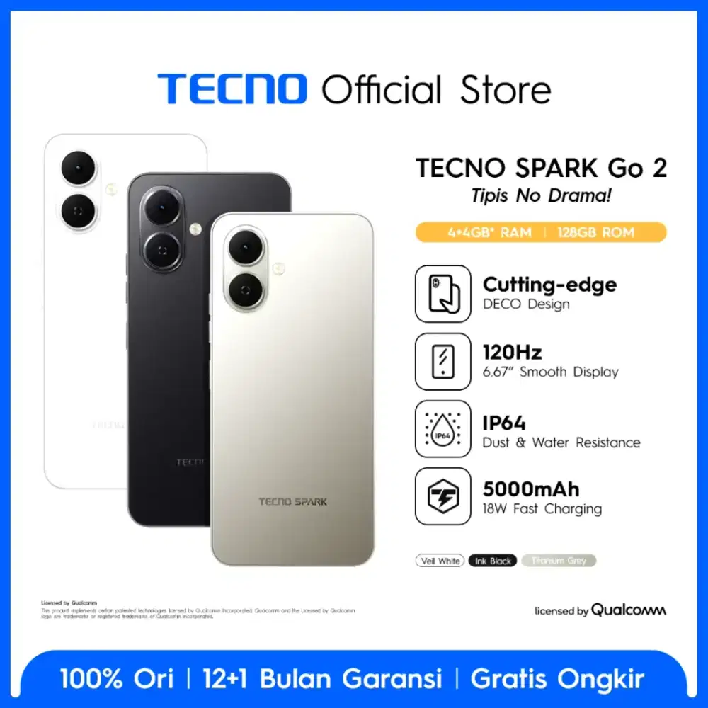 Tecno spark go 2 ram 4+4 Rom 128 GB
