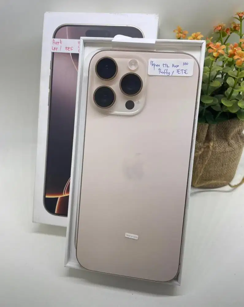 iPhone 16 PRO MAX, 512GB, iBox, NATURAL DESERT, BH 100% (2 unit)