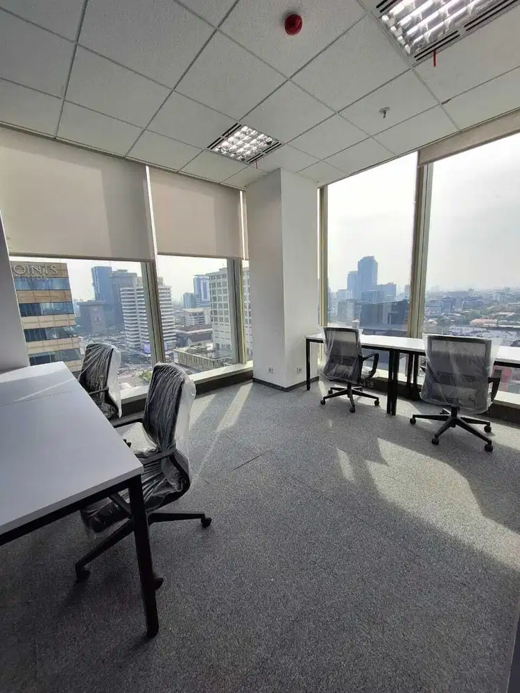 Sewa Kantor Furnished Siap Ditempati untuk 5 Pax di Lippo Thamrin