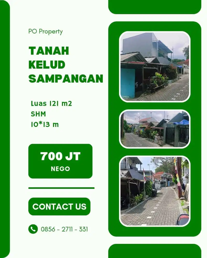 Tanah Jalan Kelud Sampangan Dekat RS Karyadi dan Kampus Unnes Semarang