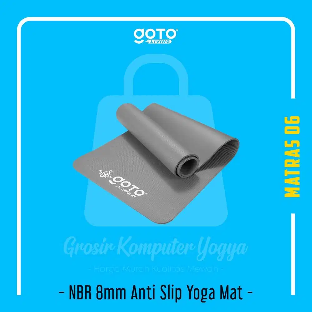 Matras Yoga Alas Senam goTo NBR 8mm Anti Slip Yoga Mat