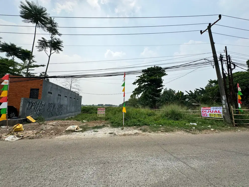 Tanah luas Jalan Swadaya Sudah SHM Ciangsana Bogor
