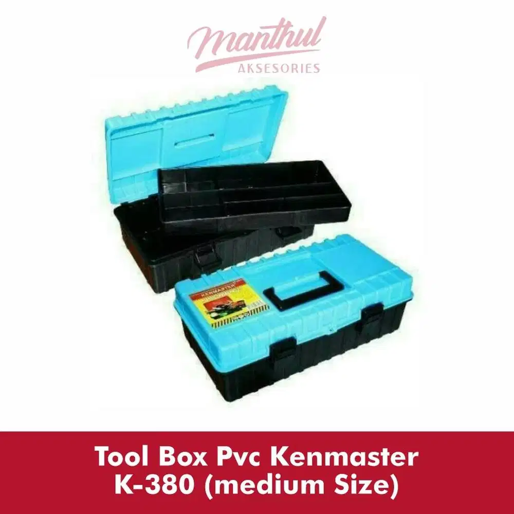 TOOL BOX PVC KENMASTER K-380 (MEDIUM SIZE)