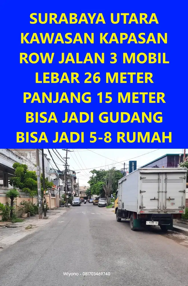 Rumah Kapasan Kapasari Simokerto Gembong Sawah Surabaya