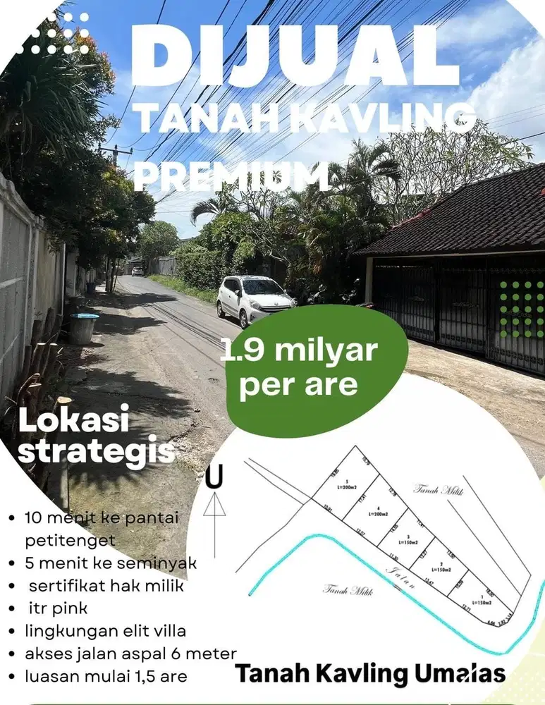 Tanah Kavling Umalas Kerobokan