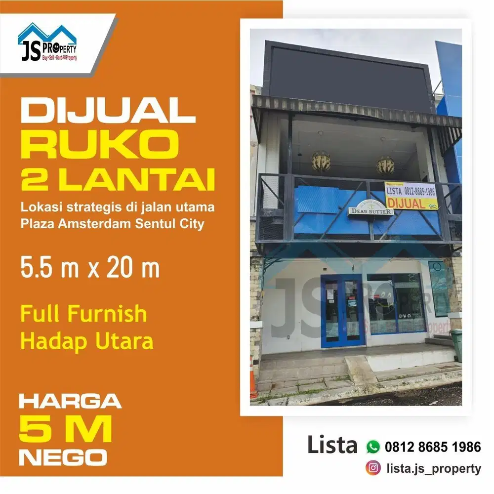 DIJUAL CEPAT RUKO STARTEGIS DISENTUL COCOK UNTUK USAHA KULINER