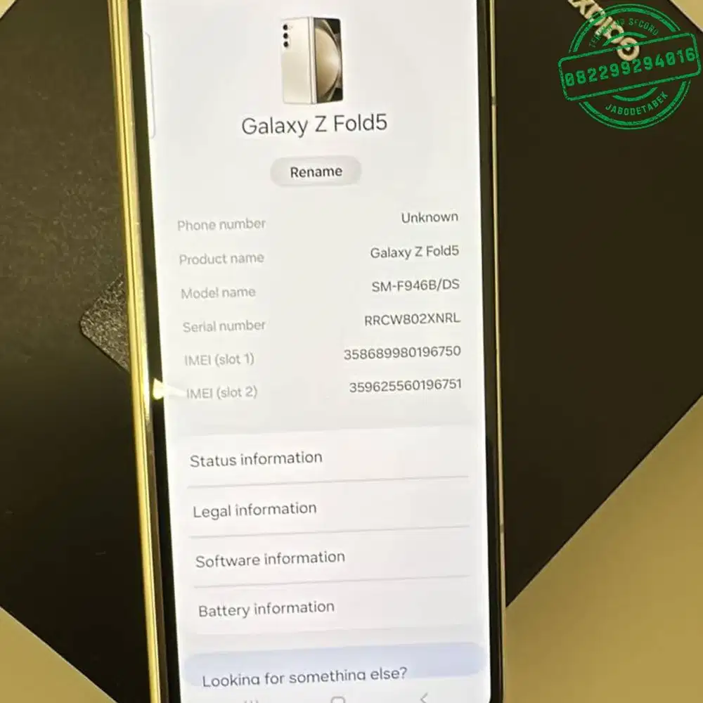 samsung z fold 5 256gb sein ori