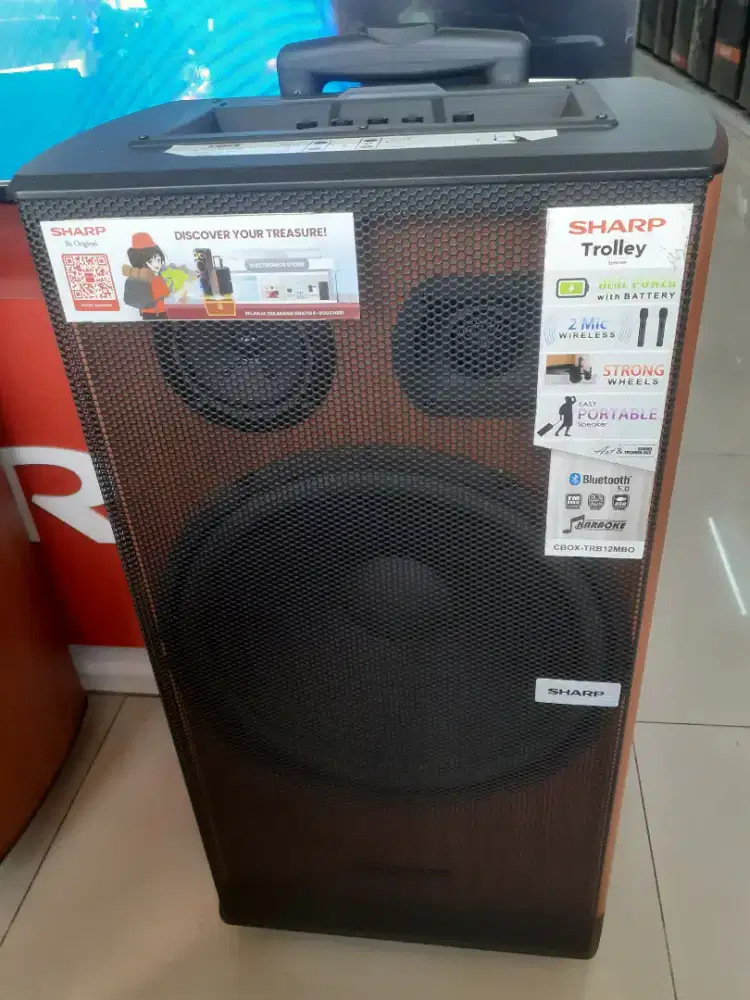 SHARP SPEAKER TROLLEY CBOX-TRB12MBO